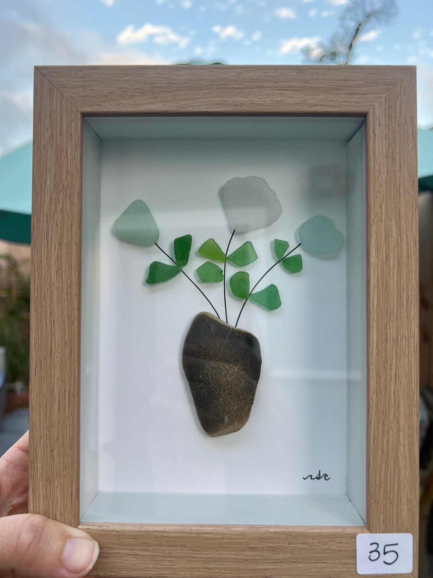 Dark Green Flower Pot